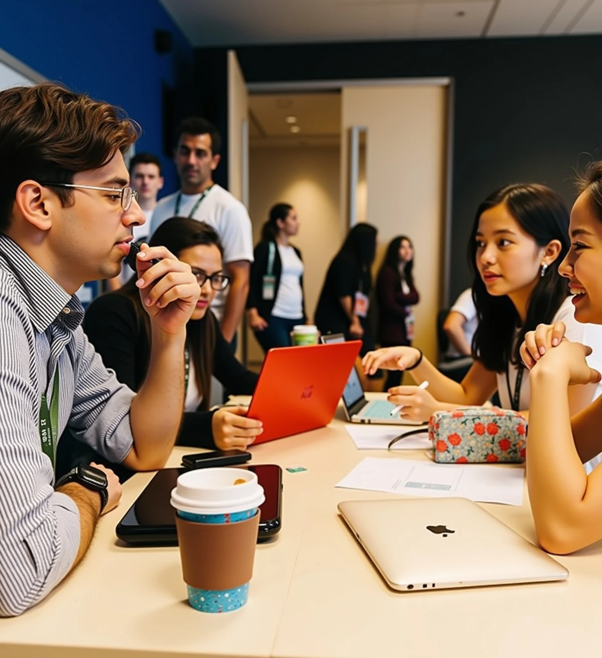 YFS students collaborating at an entrepreneurship bootcamp